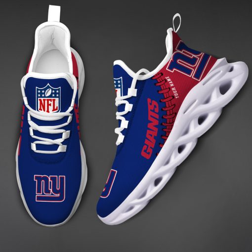 New York Giants Custom Name Max Soul Shoes V15 - Image 4