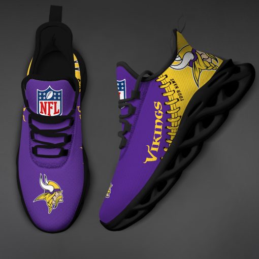Minnesota Vikings Custom Name Max Soul Shoes V15 - Image 5