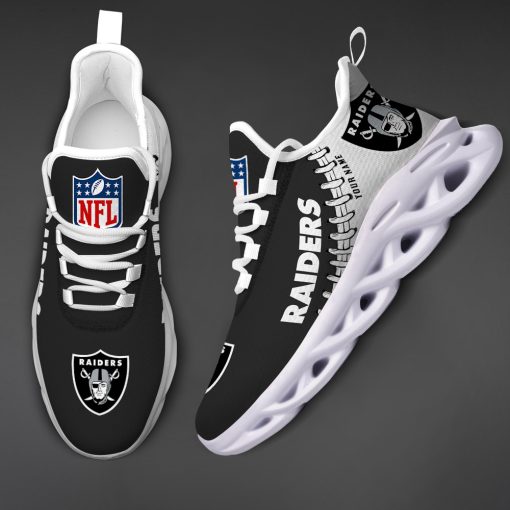 Las Vegas Raiders Custom Name Max Soul Shoes V15 - Image 4