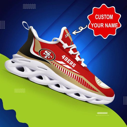 San Francisco 49ers Shoes Custom Name Max Soul V10 - Image 5