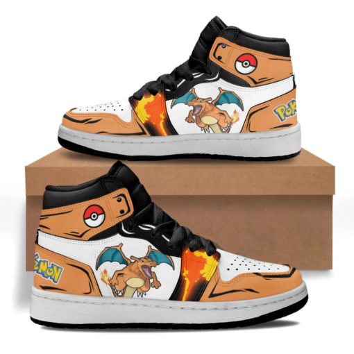 Charizard Sneakers Anime Custom Pokémon Shoes For Kids V04 - Image 4