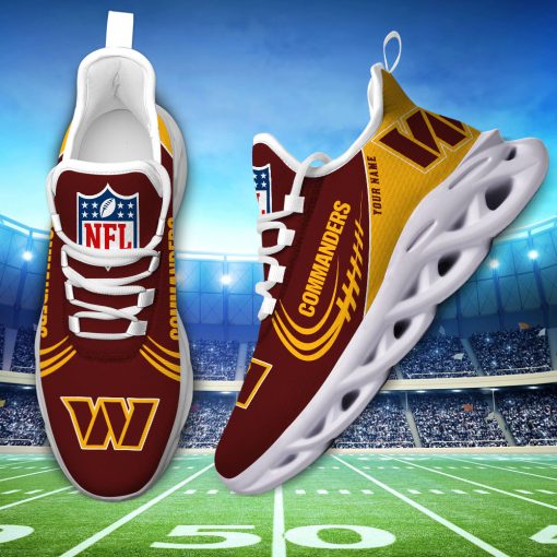 Washington Commanders Custom Name Max Soul Shoes V06 - Image 4