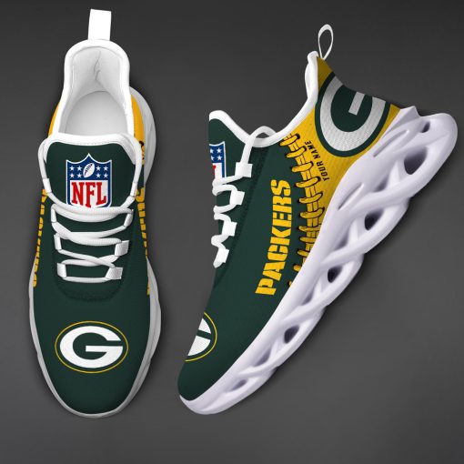 Green Bay Packers Custom Name Max Soul Shoes V15 - Image 4