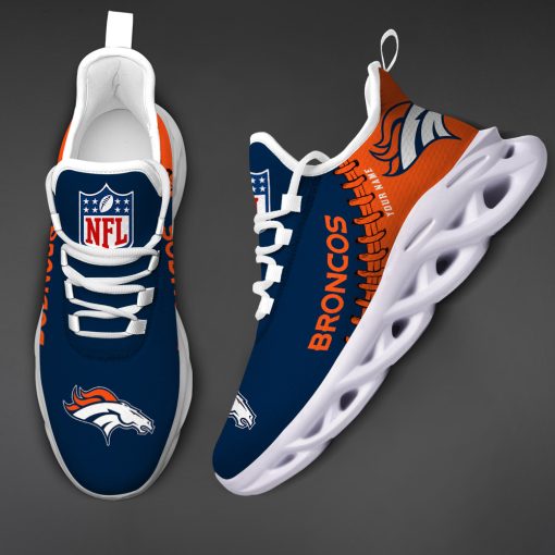 Denver Broncos Custom Name Max Soul Shoes V15 - Image 4