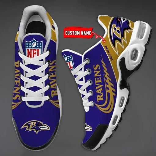 Baltimore Ravens Shoes Custom Max Soul Shoes V10 - Image 4