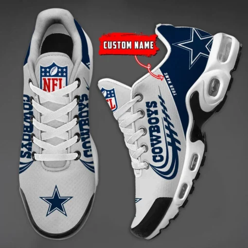 Dallas Cowboys Custom Name Air Cushion Sports Shoes V20 - Image 4