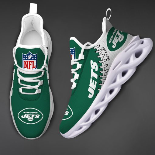 New York Jets Custom Name Max Soul Shoes V15 - Image 4