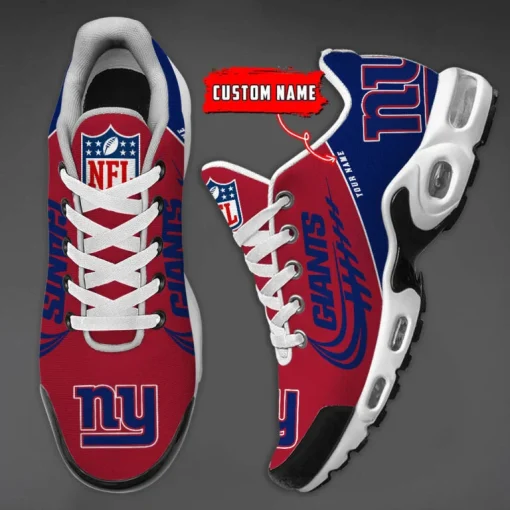 New York Giants Custom Name Air Cushion Sports Shoes V20 - Image 4