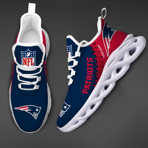 New England Patriots Custom Name Max Soul Shoes V15 - Image 4