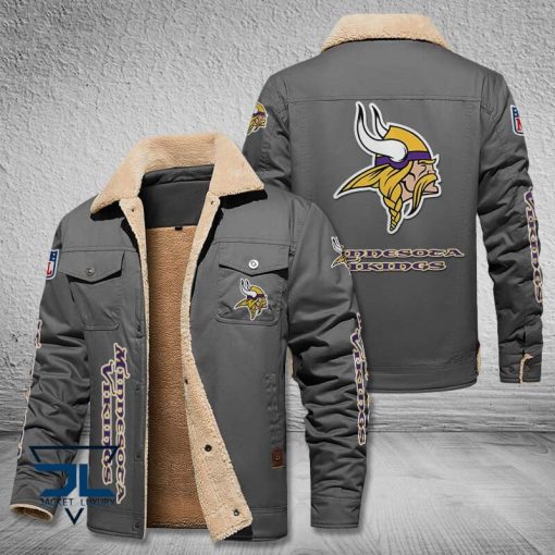 Minnesota Fleece Leather Jacket V3116 - Image 4