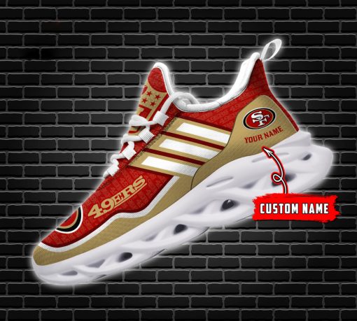 San Francisco 49ers  Sport Shoes Custom Name V35 - Image 5