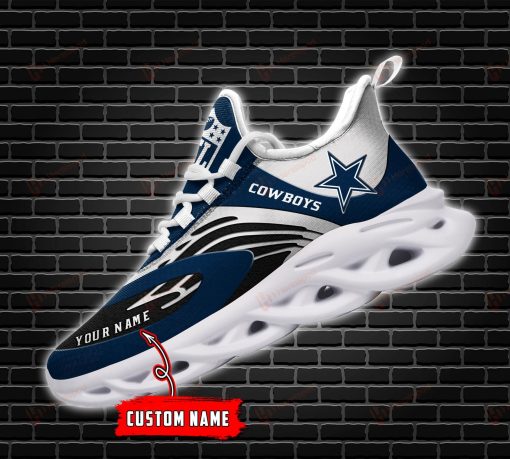 Dallas Cowboys Shoes Custom Name Max Soul Shoes V13 - Image 3