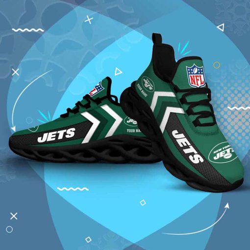 New York Jets Custom Name Max Soul Shoes V08 - Image 5