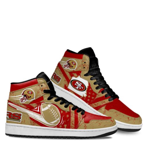 San Francisco 49ers Shoes Custom Air V11 - Image 4