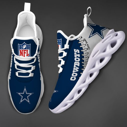Dallas Cowboys Custom Name Max Soul Shoes V15 - Image 4