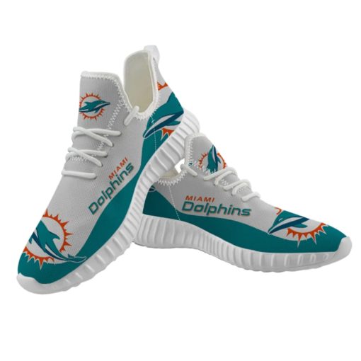 Miami Dolphins Shoes YZ All Over Print V41 - Image 5