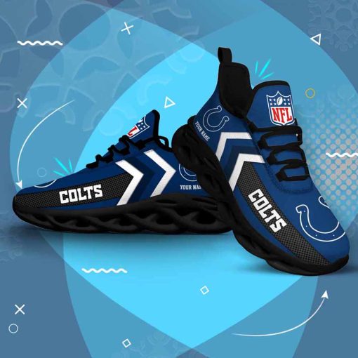 Indianapolis Colts Custom Name Max Soul Shoes V08 - Image 5