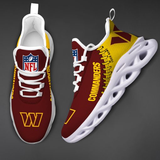 Washington Commanders Custom Name Max Soul Shoes V15 - Image 4