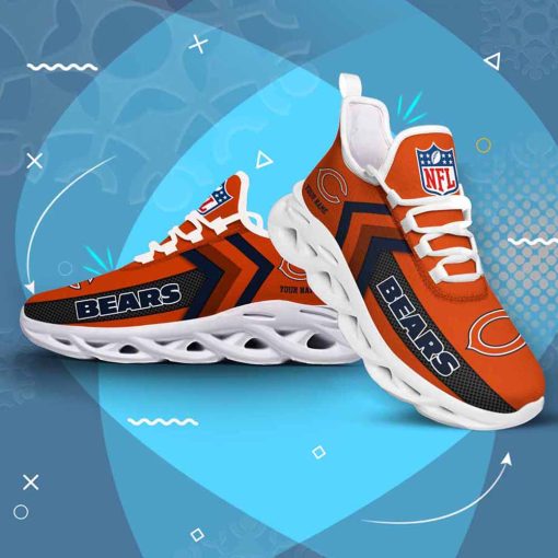 Chicago Bears Custom Name Max Soul Shoes V08 - Image 4