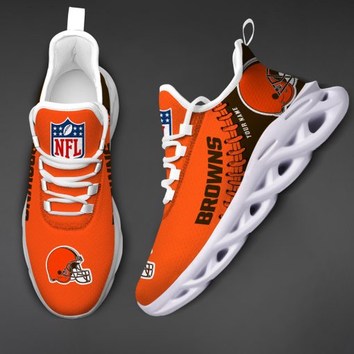 Cleveland Browns Custom Name Max Soul Shoes V15 - Image 4