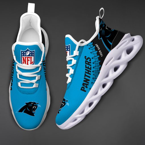 Carolina Panthers Custom Name Max Soul Shoes V15 - Image 4