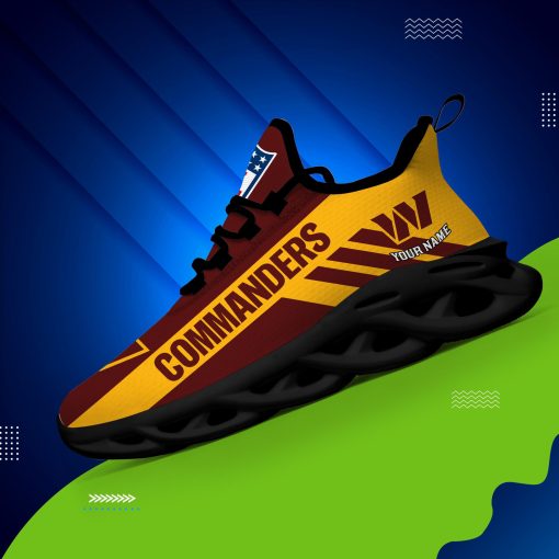 Washington Commanders Custom Name Max Soul Shoes V04 - Image 4
