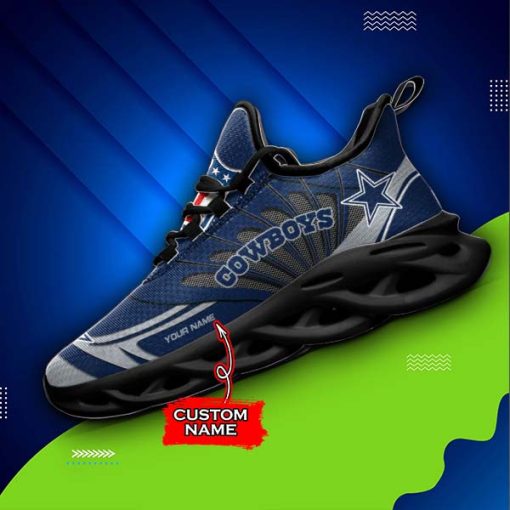 Dallas Cowboys Custom Name Max Soul Shoes V09 - Image 7