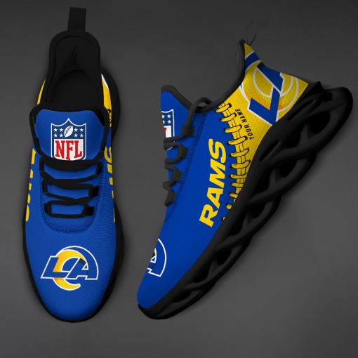 Los Angeles Rams Custom Name Max Soul Shoes V15 - Image 5