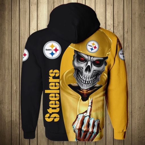 Pittsburgh Steelers Hoodie Skull Cute V28 - Image 3