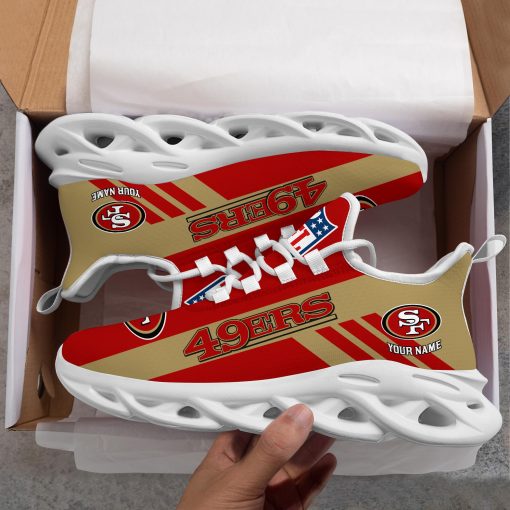 San Francisco 49ers Custom Name Max Soul Shoes V04 - Image 9