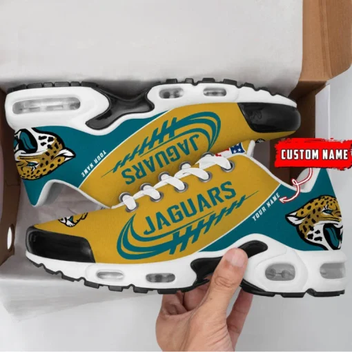 Jacksonville Jaguars Custom Name Air Cushion Sports Shoes V20 - Image 3