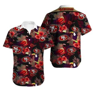 49ers aloha shirt, 49ers hawaiian, 49ers hawaiian shirt, hawaiian 49ers shirt, niners hawaiian shirt, san francisco 49ers hawaiian shirt