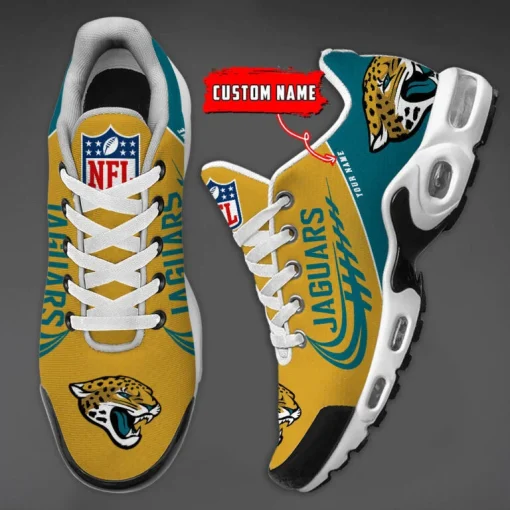 Jacksonville Jaguars Custom Name Air Cushion Sports Shoes V20 - Image 4