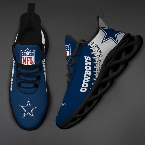 Dallas Cowboys Custom Name Max Soul Shoes V15 - Image 5