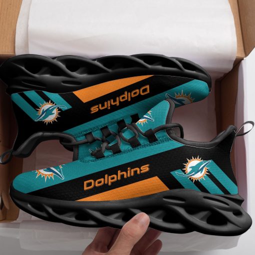Miami Dolphins Shoes Custom Max Soul Shoes V41 - Image 4