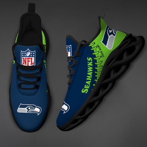 Seattle Seahawks Custom Name Max Soul Shoes V15 - Image 5
