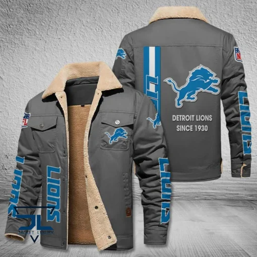 DTL Fleece Leather Jacket V3116 - Image 5