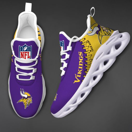 Minnesota Vikings Custom Name Max Soul Shoes V15 - Image 4