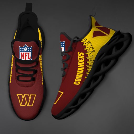 Washington Commanders Custom Name Max Soul Shoes V15 - Image 5