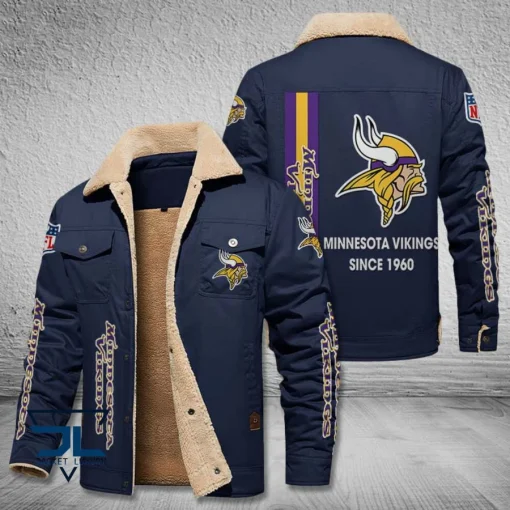 Minnesota Fleece Leather Jacket V3116 - Image 5