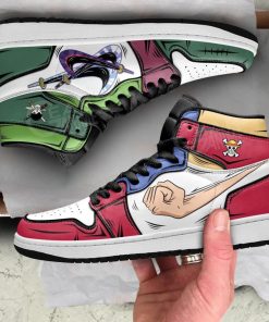 Zoro And Luffy Air Jordan 1 Custom One Piece Shoes V33