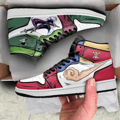 Zoro And Luffy Air Jordan 1 Custom One Piece Shoes V33
