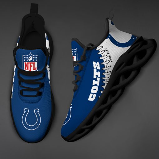 Indianapolis Colts Custom Name Max Soul Shoes V15 - Image 5