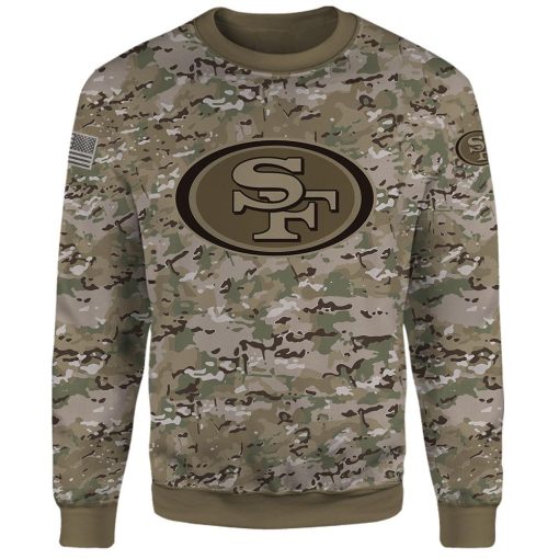 San Francisco 49ers Hoodies and T-Shirts Camo Styles 3D Print V25 - Image 7