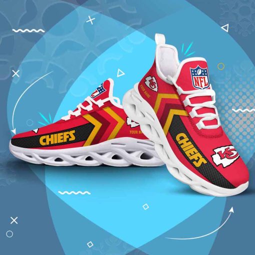 Kansas City Chiefs Custom Name Max Soul Shoes V08 - Image 4