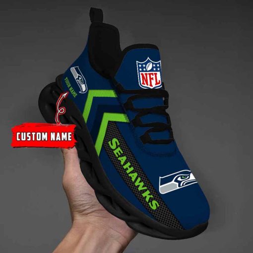 Seattle Seahawks Custom Name Max Soul Shoes V08 - Image 3