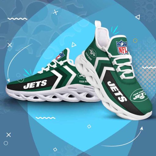 New York Jets Custom Name Max Soul Shoes V08 - Image 4