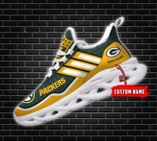 Green Bay Packers Personalized Max Soul Running Sneakers V34 - Image 5