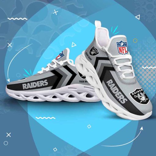 Las Vegas Raiders Custom Name Max Soul Shoes V08 - Image 4