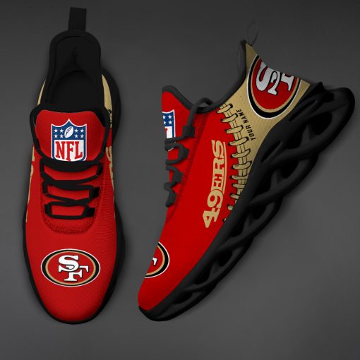 San Francisco 49ers Custom Name Max Soul Shoes V15 - Image 5